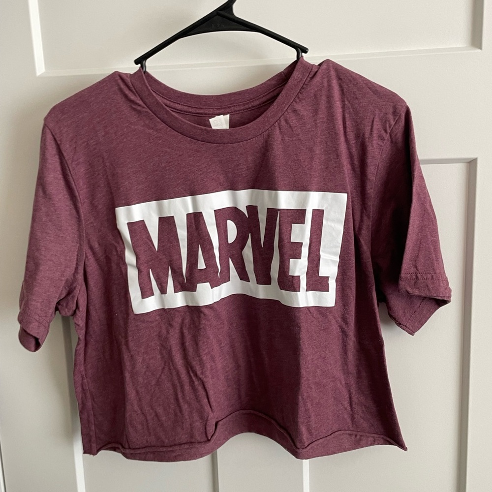 Marvel, crop, short sleeve, tee, large, comics, graphic tee, fall, school ready